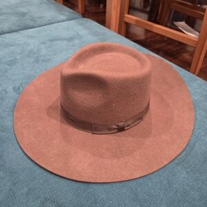 Shyanne Classic Wide-Brim Felt Hat in Brown